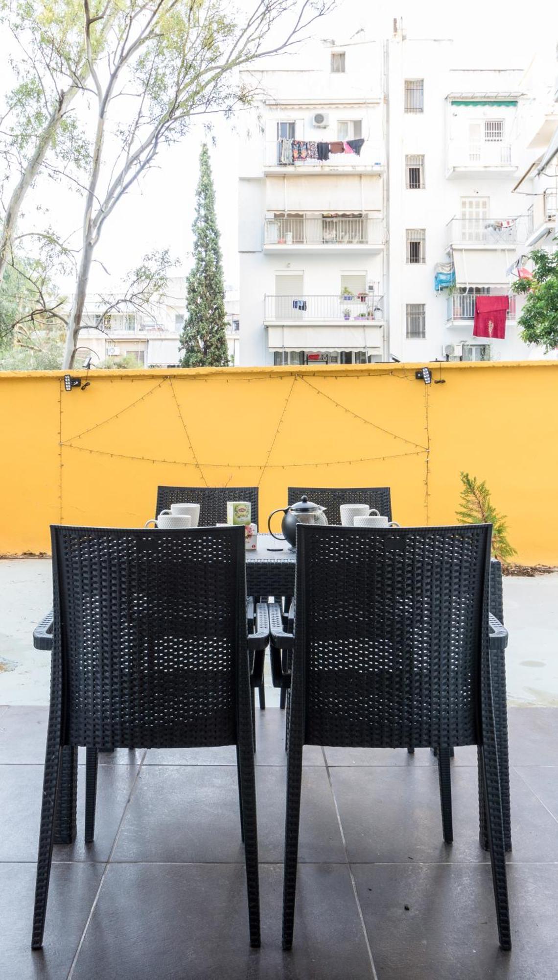 Peaceful Studio Private Garden Office Espresso Appartement Athene Buitenkant foto